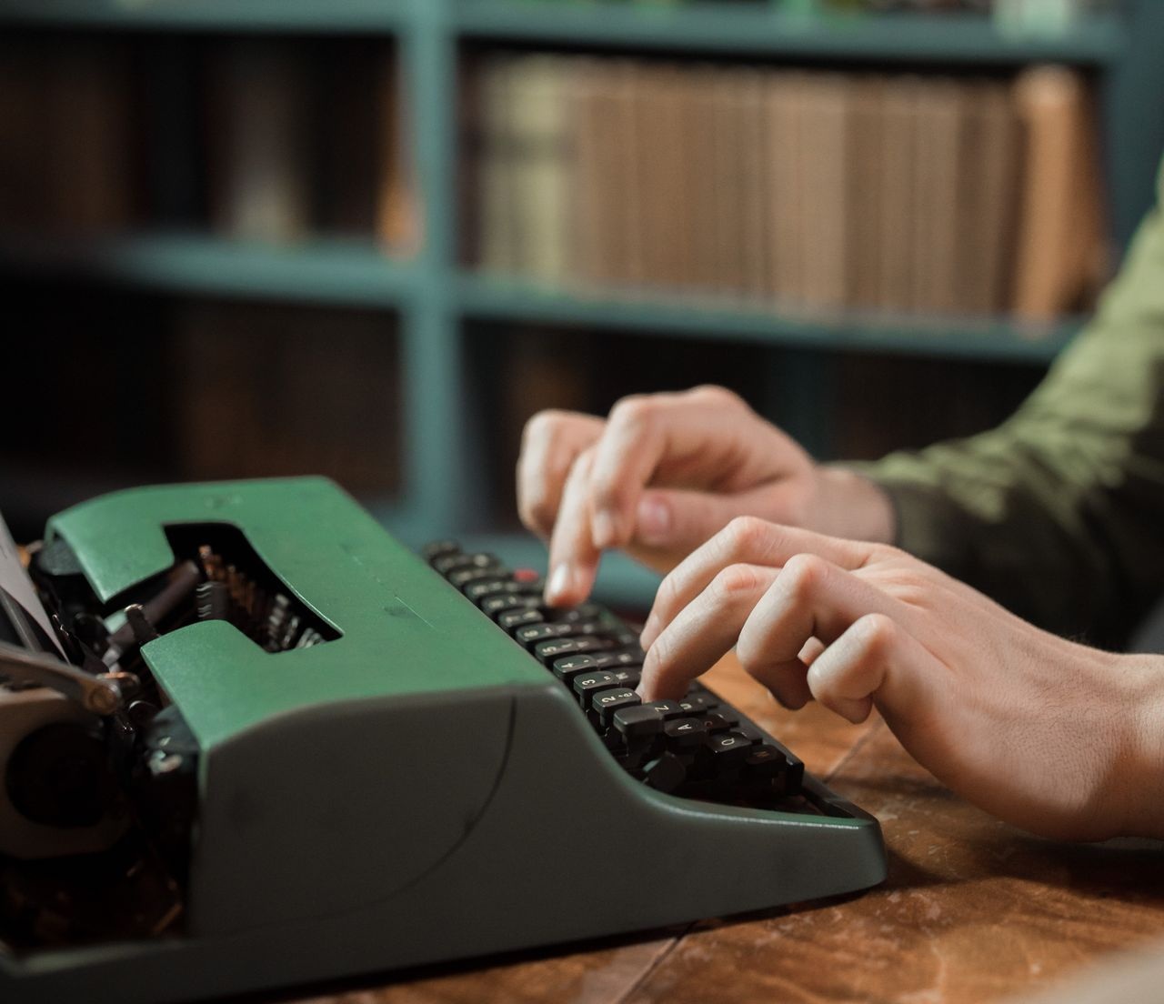 Typing a book the old fashioned way